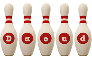 Daoud bowling-pin logo