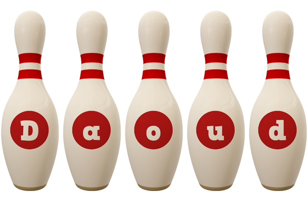 Daoud bowling-pin logo