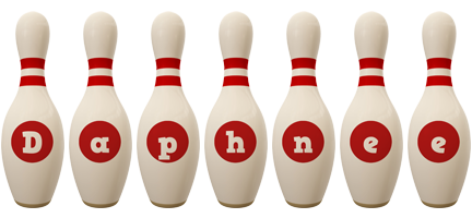 Daphnee bowling-pin logo