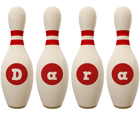 Dara bowling-pin logo