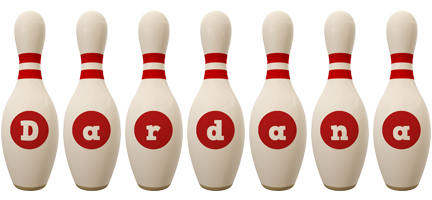 Dardana bowling-pin logo