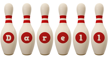 Darell bowling-pin logo