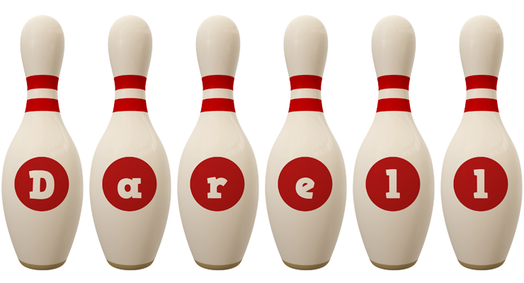 Darell bowling-pin logo