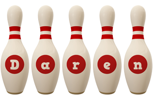 Daren bowling-pin logo