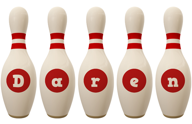 Daren bowling-pin logo