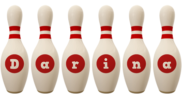 Darina bowling-pin logo