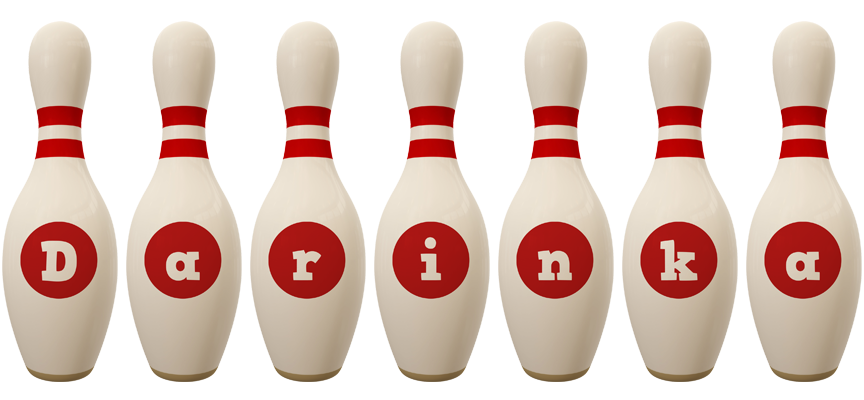 Darinka bowling-pin logo