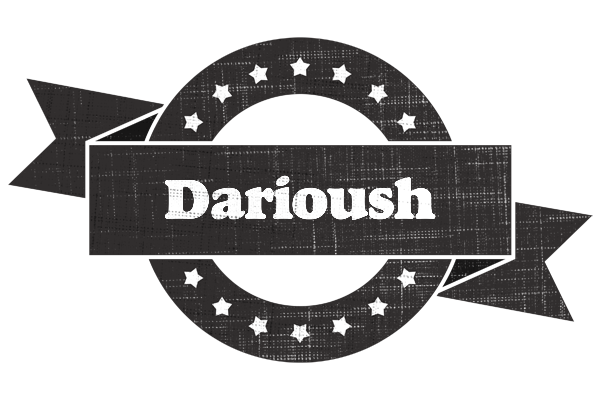 Darioush grunge logo