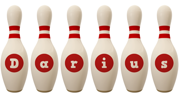 Darius bowling-pin logo