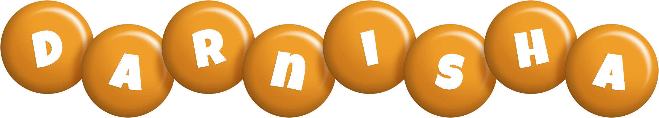 Darnisha candy-orange logo