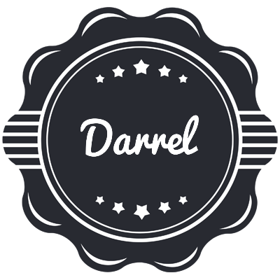 Darrel badge logo