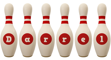 Darrel bowling-pin logo