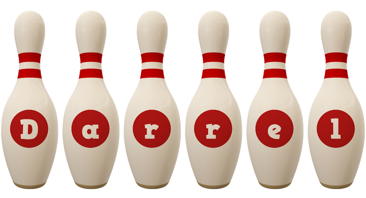 Darrel bowling-pin logo