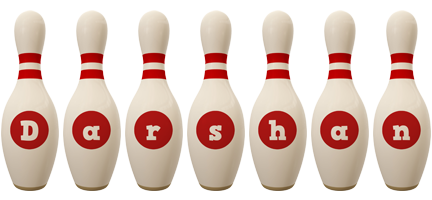 Darshan bowling-pin logo