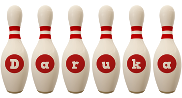 Daruka bowling-pin logo