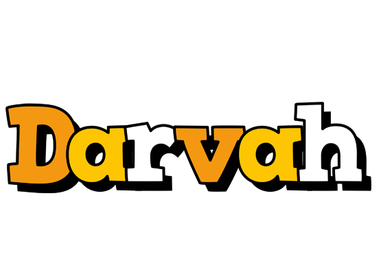 Darvah cartoon logo