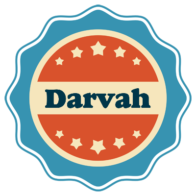 Darvah labels logo