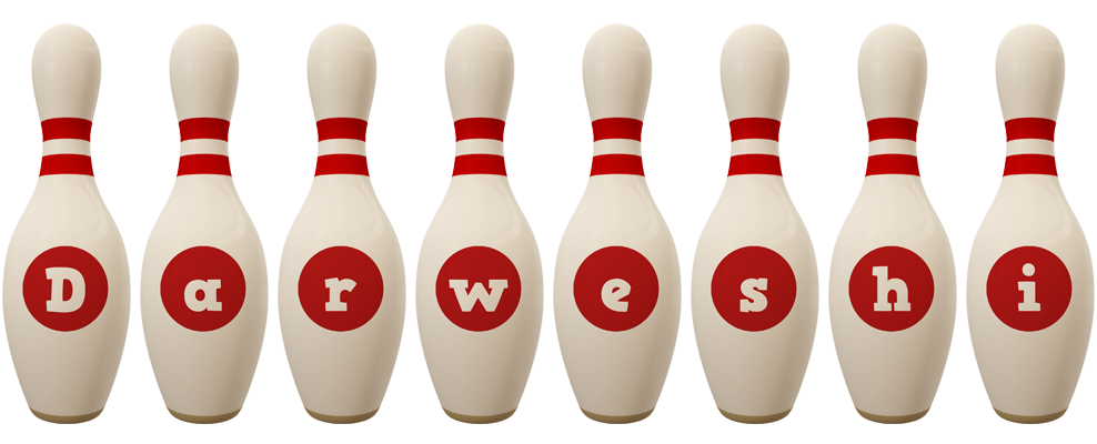 Darweshi bowling-pin logo