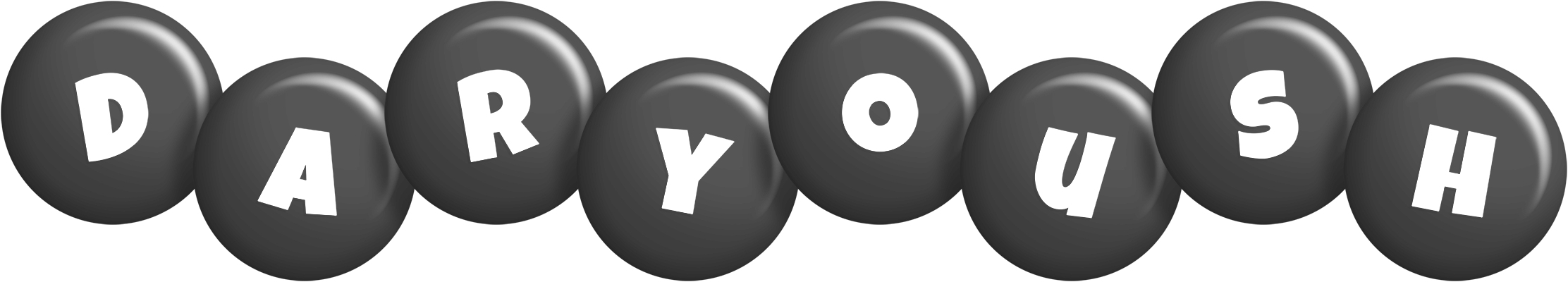 Daryoush candy-black logo