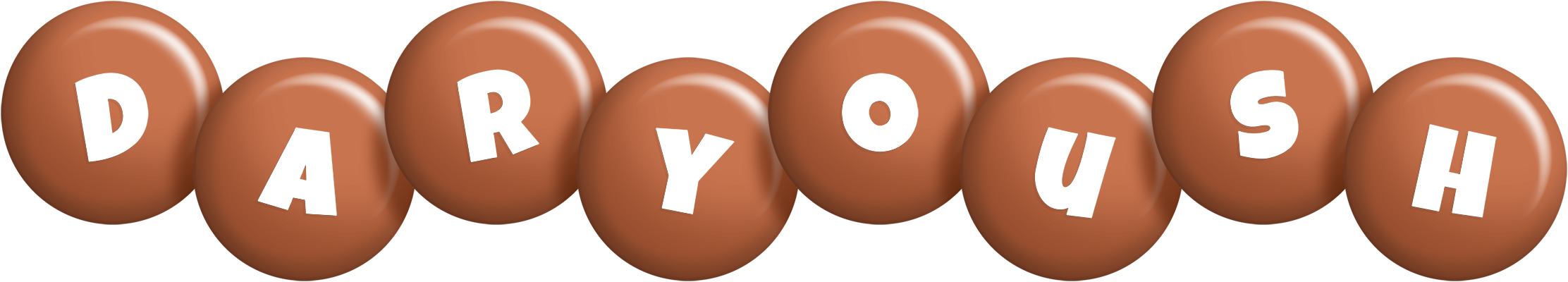 Daryoush candy-brown logo