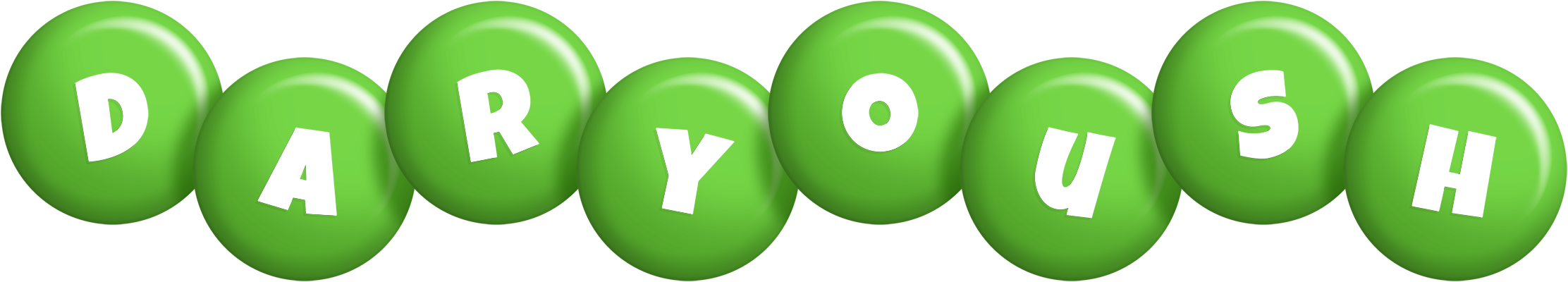 Daryoush candy-green logo