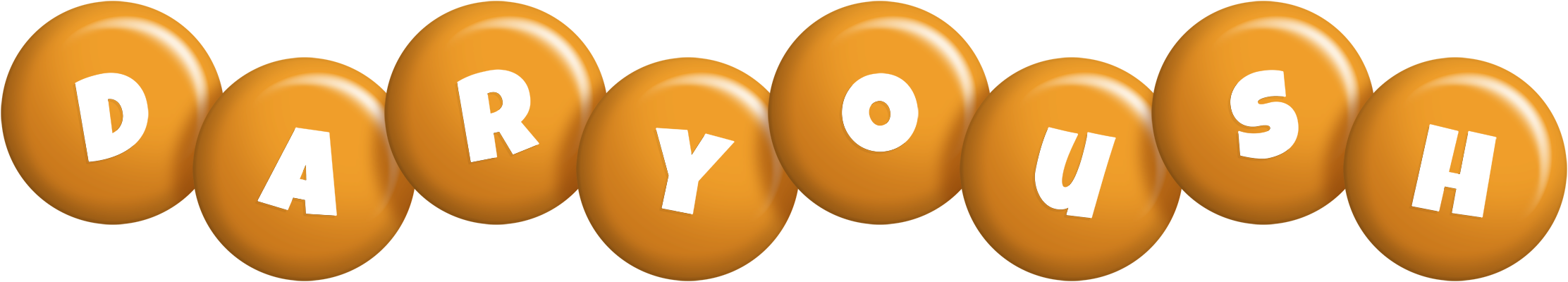 Daryoush candy-orange logo