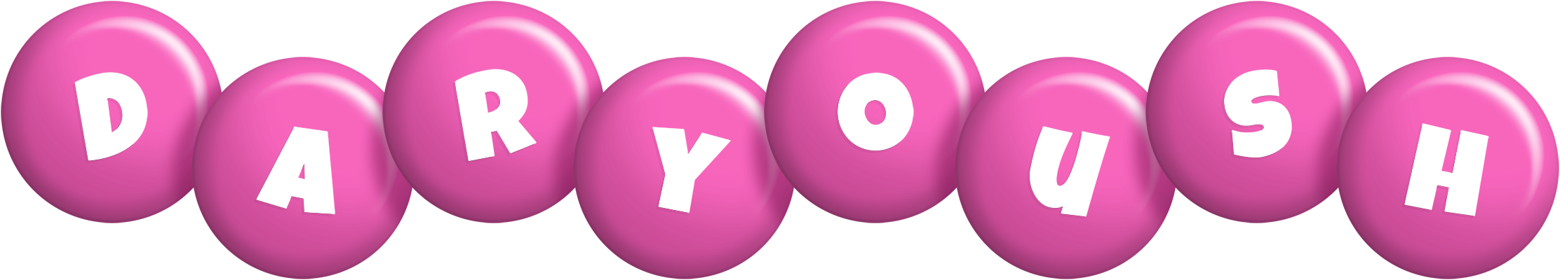 Daryoush candy-pink logo