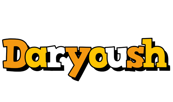 Daryoush cartoon logo