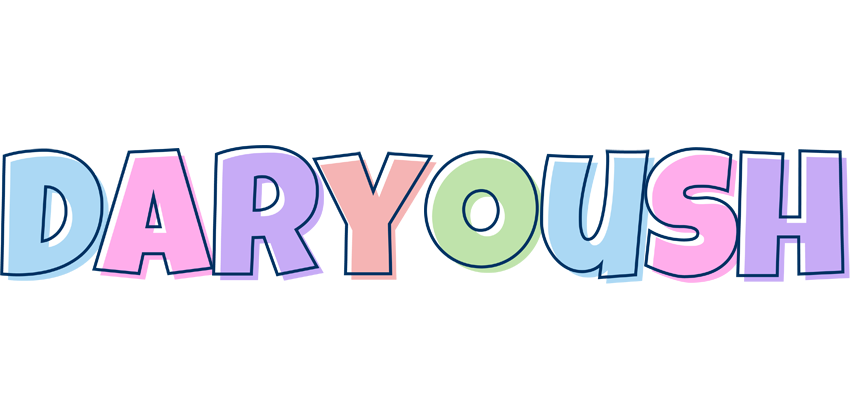 Daryoush pastel logo
