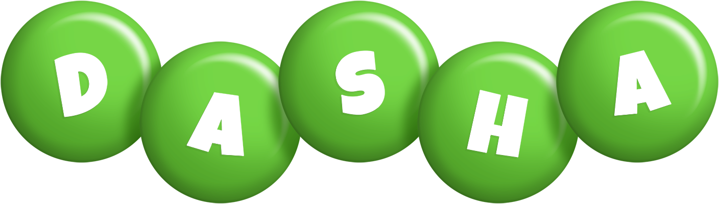 Dasha candy-green logo