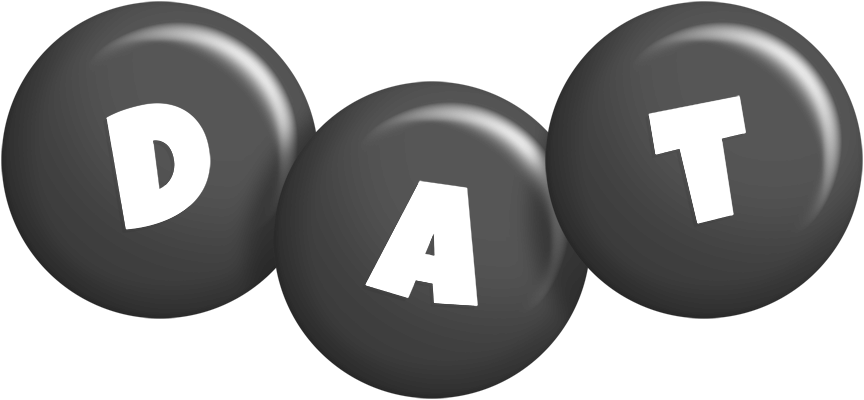 Dat candy-black logo