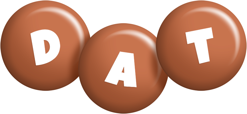 Dat candy-brown logo