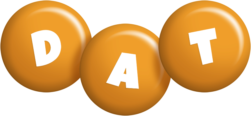 Dat candy-orange logo