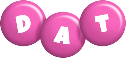 Dat candy-pink logo