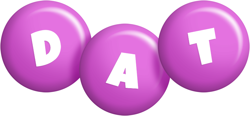 Dat candy-purple logo