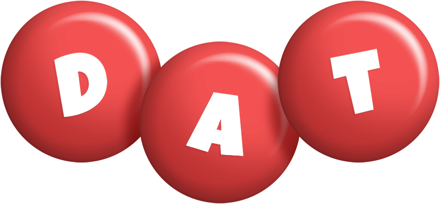 Dat candy-red logo