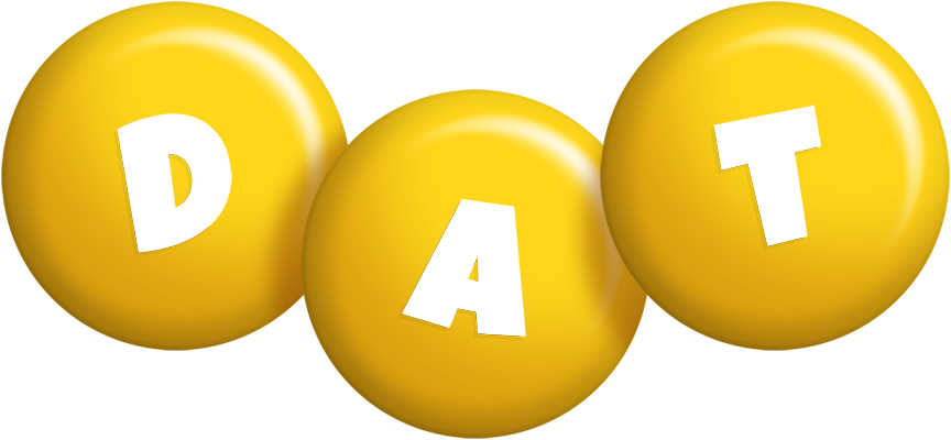 Dat candy-yellow logo