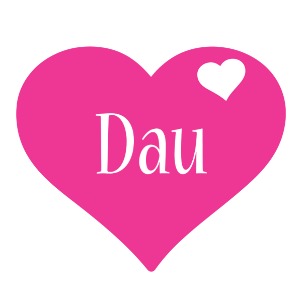 Dau love-heart logo