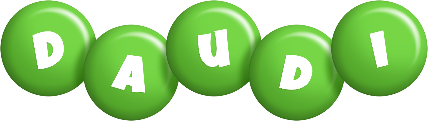 Daudi candy-green logo