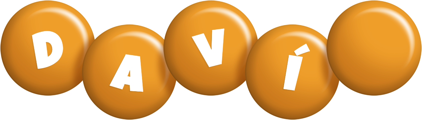 Davíð candy-orange logo
