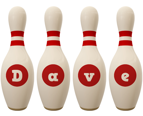 Dave bowling-pin logo