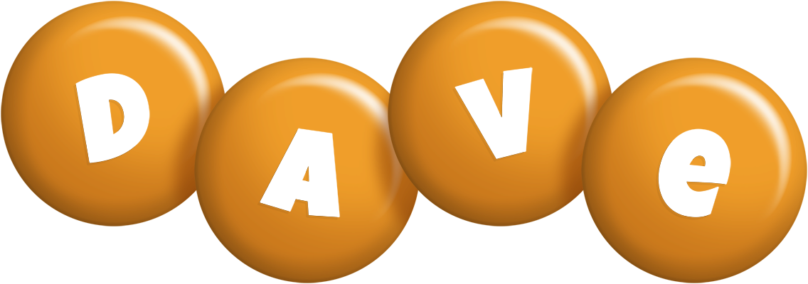 Dave candy-orange logo