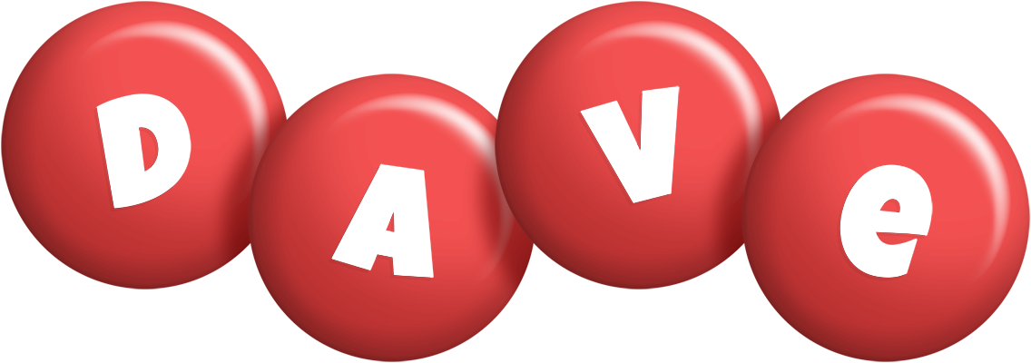 Dave candy-red logo