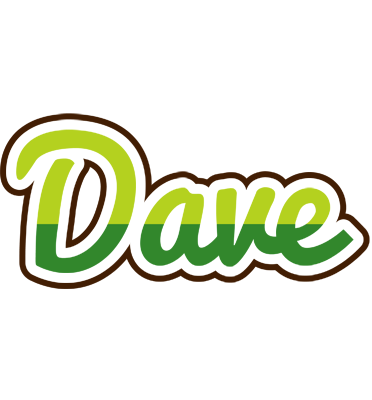 Dave golfing logo