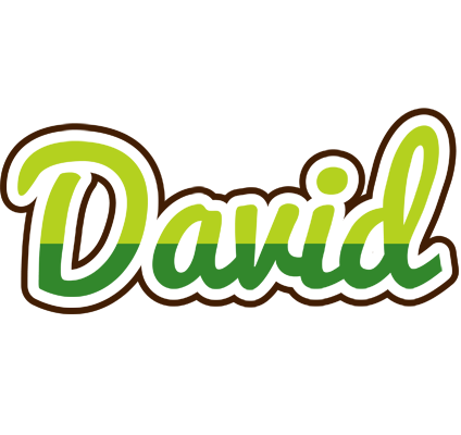 David golfing logo