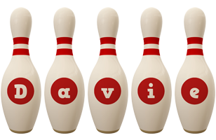 Davie bowling-pin logo