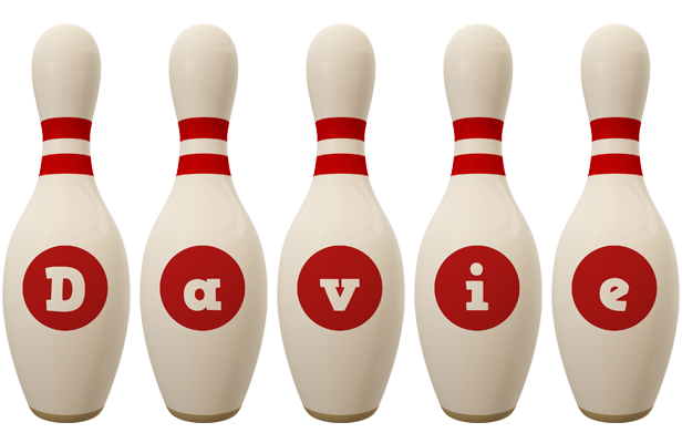 Davie bowling-pin logo