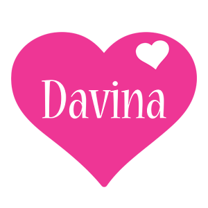 Davina love-heart logo