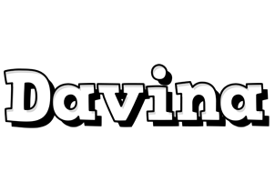Davina snowing logo