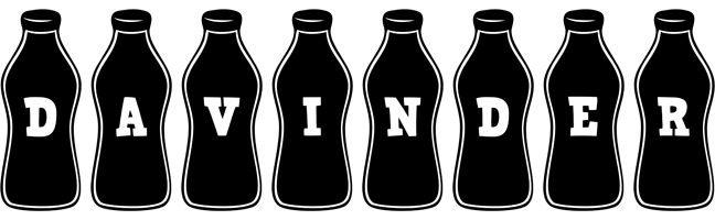 Davinder bottle logo